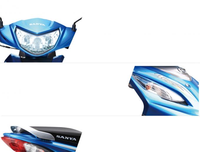 110CC EngineGas angetriebenes Motorrad, Scheinwerfer Sanya-Fahrrad-elastischer Seats LED